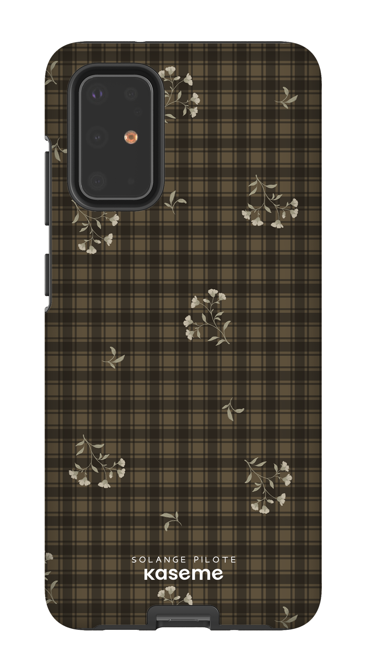 Gingham Pansies by Solange Pilote