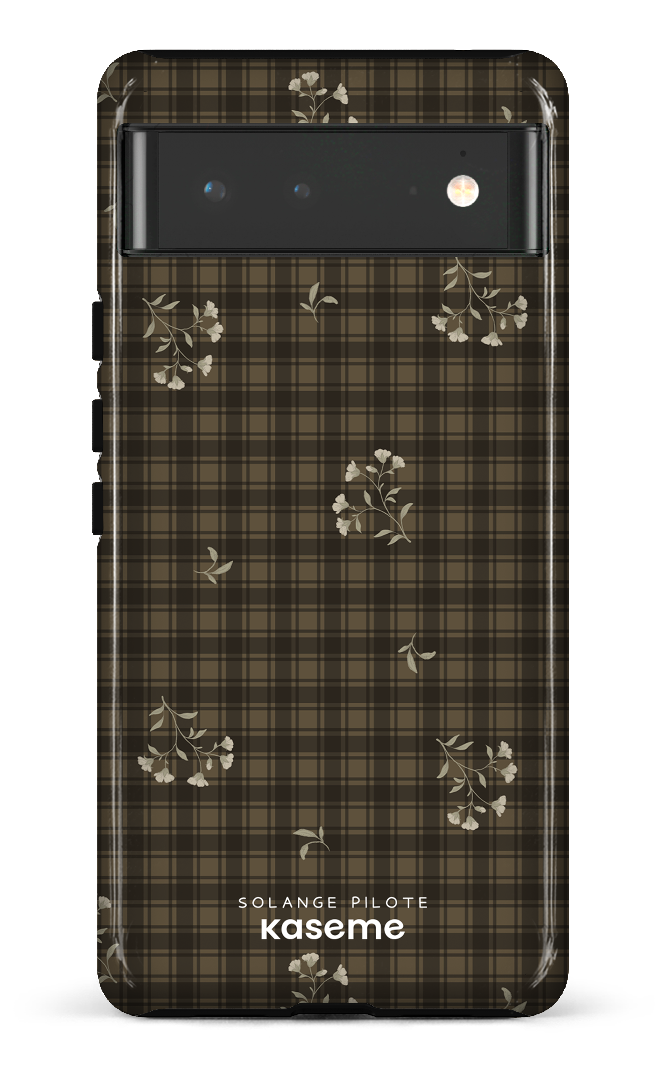 Gingham Pansies by Solange Pilote