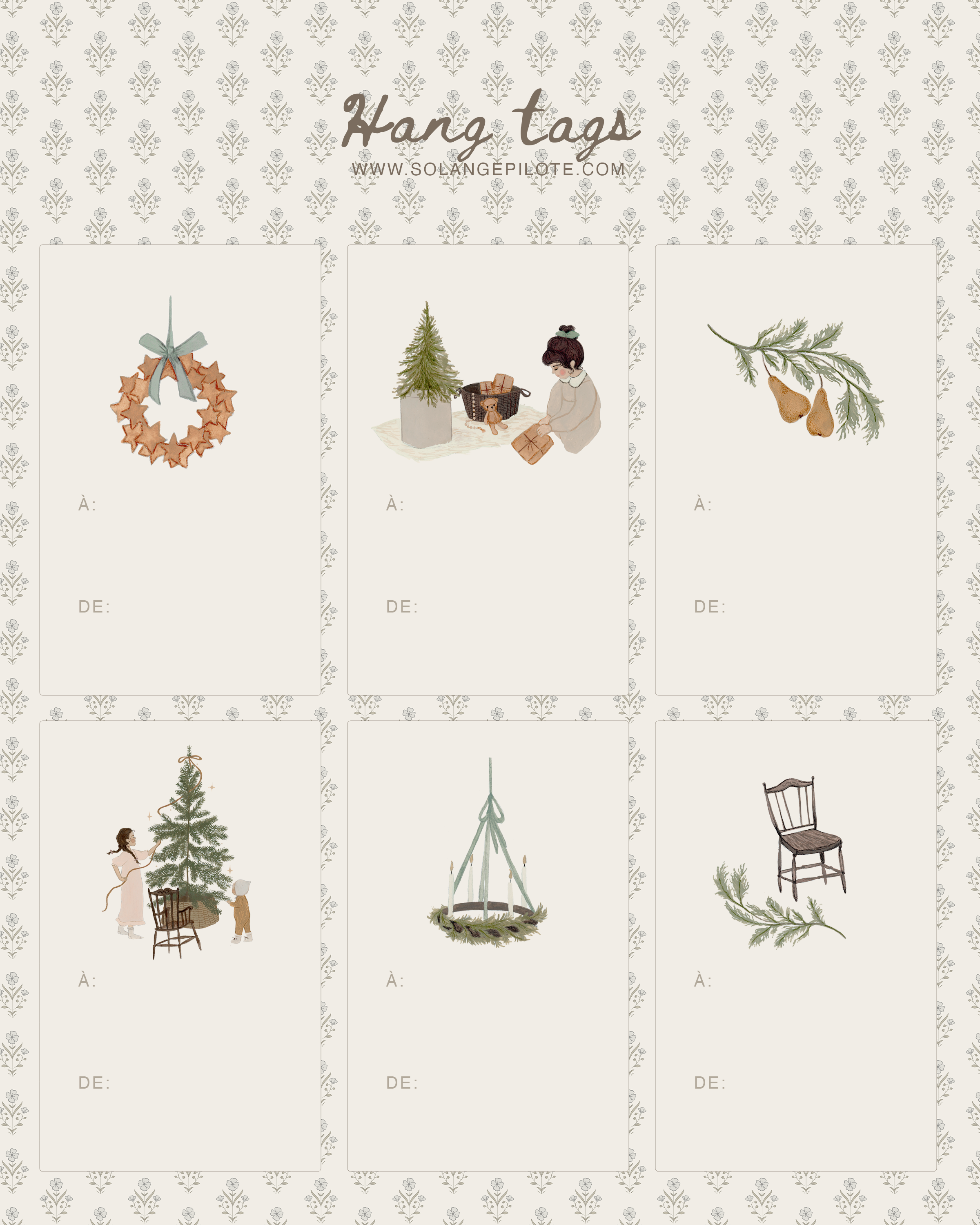 Feuille Hang Tags