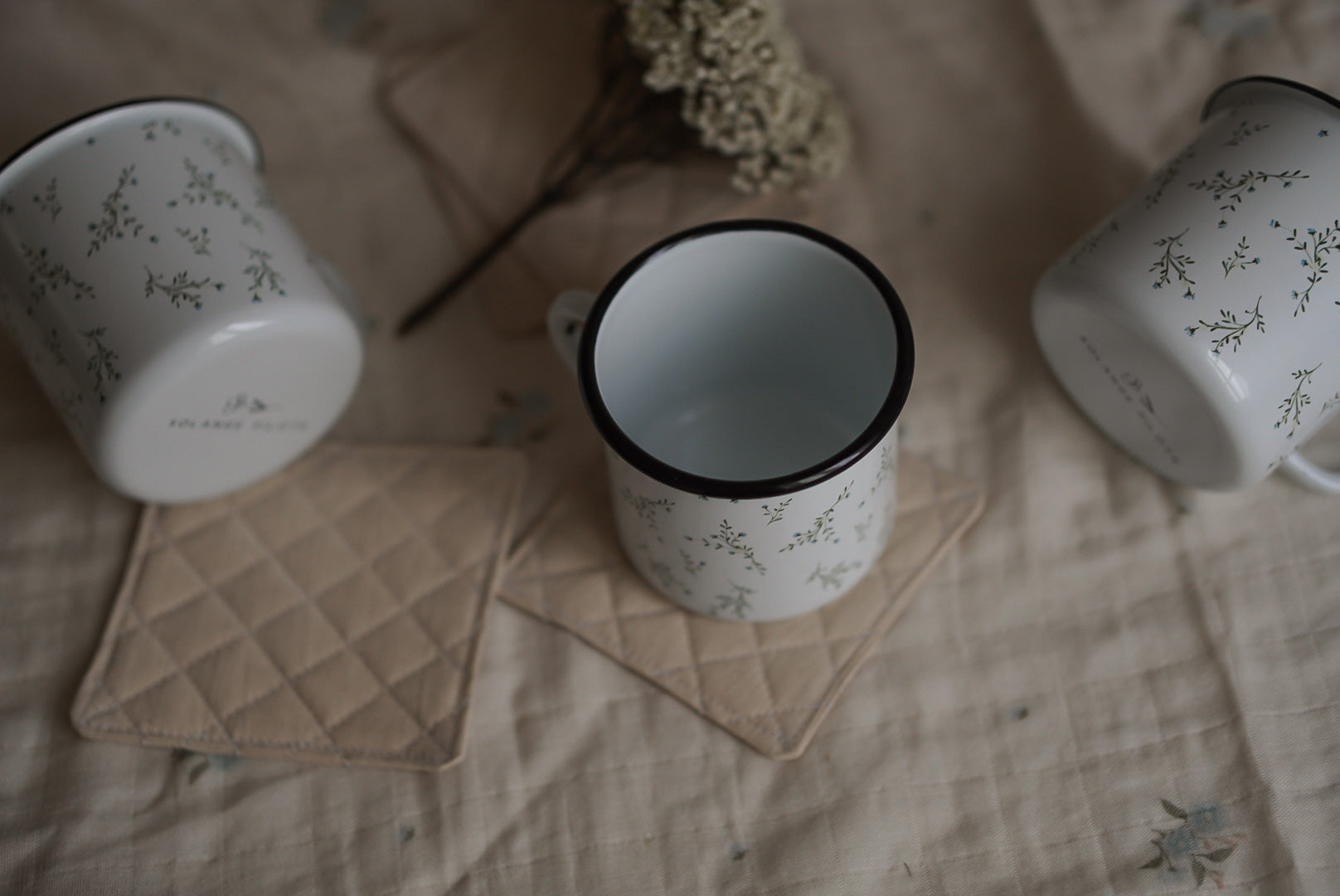 Natural cotton coaster