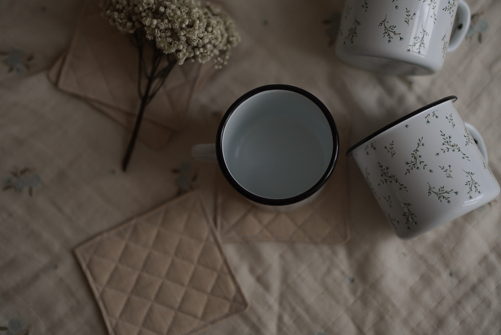 Natural cotton coaster