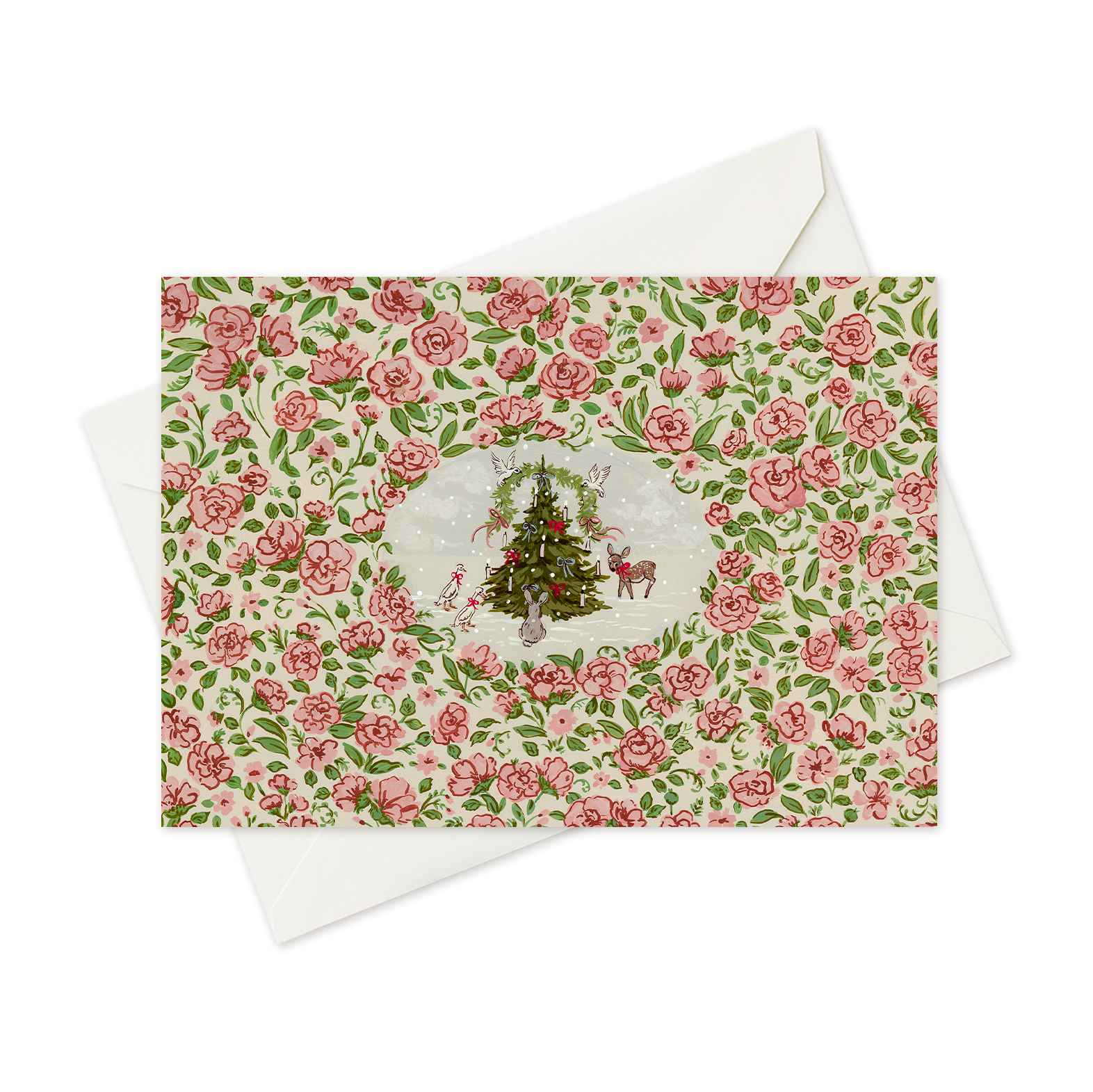 Noël enchanté - Carte de souhaits